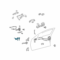 OEM 2011 Toyota Avalon Cylinder & Keys Diagram - 69052-07030