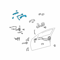 OEM 2005 Toyota Avalon Handle, Outside Diagram - 69210-AC060-A0