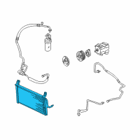 OEM 2004 Ford Focus Condenser Diagram - YS4Z-19712-AB