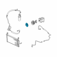 OEM Mercury Mystique Clutch Plate & Hub Assembly Diagram - 6S4Z-19D786-A