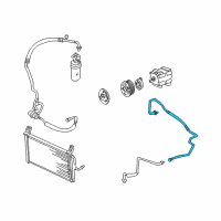 OEM 2001 Ford Focus Refrigerant Hose Diagram - YS4Z-19835-AB