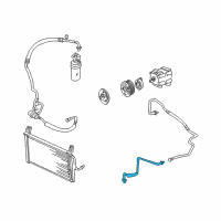 OEM 2002 Ford Focus Refrigerant Hose Diagram - 2M5Z-19835-AB