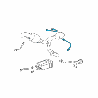 OEM 2006 Toyota 4Runner Rear Oxygen Sensor Diagram - 89465-35670
