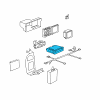 OEM 1997 BMW 740i Navigation System Control Module Diagram - 65-90-8-364-421