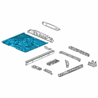 OEM 2019 Honda Passport Panel Set, FR. Floor Diagram - 04651-TZ5-A00ZZ