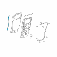 OEM 2014 Toyota FJ Cruiser Weatherstrip Diagram - 67874-35010