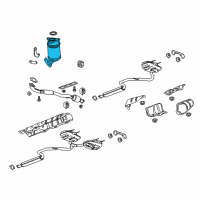 OEM 2017 Chevrolet Impala Catalytic Converter Diagram - 12627204