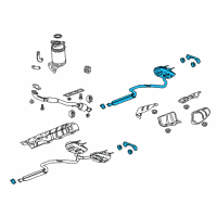 OEM 2019 Chevrolet Impala Muffler & Pipe Diagram - 23405784