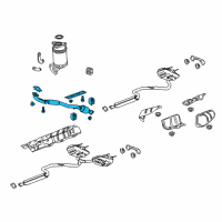 OEM 2015 Chevrolet Impala Front Pipe Diagram - 84407222