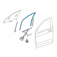 OEM 2015 Honda CR-V Runchannel, Right Front Door Diagram - 72235-T0A-A01