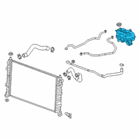 OEM 2021 Cadillac Escalade Reservoir Diagram - 84257836