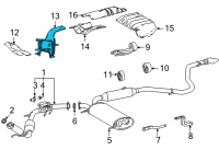 OEM 2022 Toyota Sienna Heat Shield Diagram - 58152-08081