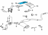 OEM 2021 Toyota Sienna Heat Shield Diagram - 58155-08010