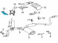 OEM 2022 Toyota Sienna Heat Shield Diagram - 58151-08060