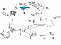 OEM 2022 Toyota Sienna Heat Shield Diagram - 58154-08040