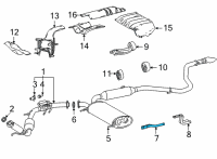 OEM Toyota Sienna Hanger Diagram - 17575-F0080