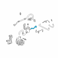 OEM Honda Civic Hose, Power Steering Oil Tank Diagram - 53733-S04-J50