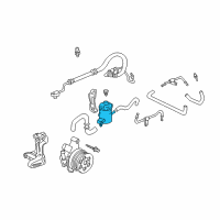 OEM 1998 Honda CR-V Tank, Power Steering Oil Diagram - 53701-S04-J51