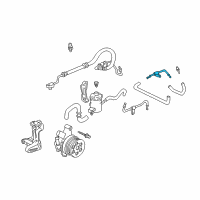 OEM 1998 Honda Civic Pipe, Power Steering Joint Return Diagram - 53737-S04-G50