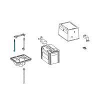 OEM Lexus Bolt, Battery Clamp Diagram - 74451-50020