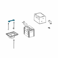 OEM 1999 Lexus GS400 Clamp Sub-Assy, Battery Diagram - 74404-30280