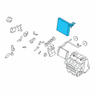 OEM 2010 Infiniti EX35 Evaporator Assy-Cooler Diagram - 27280-JF10B