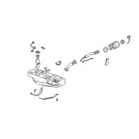 OEM 2000 Buick LeSabre Fuel Filter Diagram - 25178753