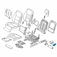 OEM 2017 BMW 320i Switch, Seat Adjustment Diagram - 61-31-9-382-428