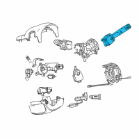 OEM 2012 Chevrolet Sonic Front Wiper Switch Diagram - 84489119