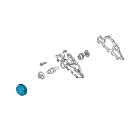 OEM 1997 Ford Taurus Pulley Diagram - F6DZ-8509-B