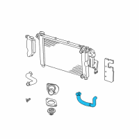 OEM 2001 Dodge Caravan Hose-Radiator Outlet Diagram - 4881100AH