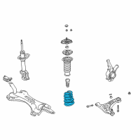 OEM Toyota Echo Coil Spring Diagram - 48131-52620