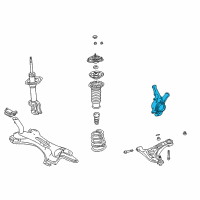 OEM 2000 Toyota Echo Knuckle Diagram - 43211-52010