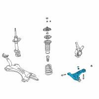 Genuine Toyota Echo Lower Control Arm diagram