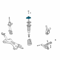 OEM 2002 Toyota Echo Upper Mount Diagram - 48609-52021