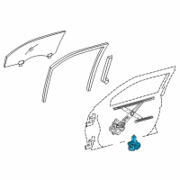 OEM 2016 Lexus GS200t Motor Assy, Power Window Regulator Diagram - 85720-60331