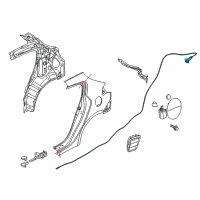 OEM Kia Catch Assembly-Fuel Fill Diagram - 81590A7500
