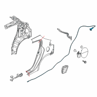 OEM 2017 Kia Forte5 Catch Assembly-Fuel Fill Diagram - 81590A7501