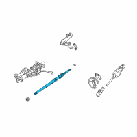 OEM 2001 Lexus IS300 Shaft Assy, Steering Main Diagram - 45210-53020