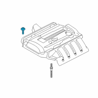 OEM 2020 Ford Mustang Engine Cover Bolt Diagram - -W700805-S450B