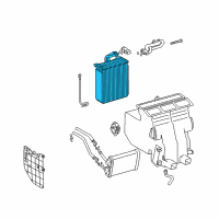 OEM 2001 Toyota Camry EVAPORATOR Sub-Assembly, Cooler Diagram - 88501-06030