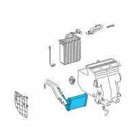 OEM 2002 Toyota Camry Heater Core Diagram - 87107-07010