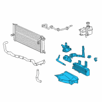 OEM Toyota Highlander Oil Cooler Assembly Diagram - G9030-48050