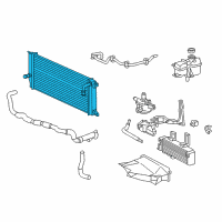 Genuine Toyota Highlander Inverter Cooler diagram