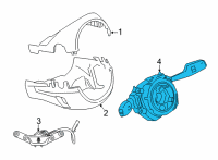 OEM BMW M235i xDrive Gran Coupe SWITCH UNIT STEERING COLUMN Diagram - 61-31-5-A32-042