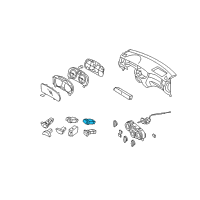OEM 2011 Hyundai Accent Switch Assembly-Rear Defroster Diagram - 93710-1E000