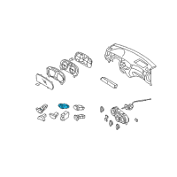 OEM 2008 Hyundai Accent Switch Assembly-Hazard Diagram - 93790-1E000