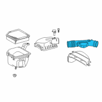 OEM Lexus GS300 Hose Assy, Air Cleaner Diagram - 17880-36170