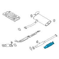 OEM 2012 Kia Sportage Catalytic Converter Assembly Diagram - 289602G880