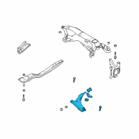 OEM 2001 Chrysler Sebring Lower Control Arm Diagram - MR455738